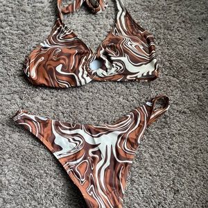 Brown Bikini Set